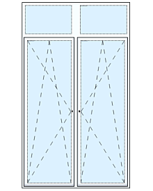 Mein Fenster Balkontüre Comfort 2 tlg mit 2OL Artikelnummer MF-1269 1403.780000 Euro Terrassentueren  Fenster-Tueren meinfenster.de