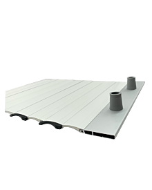 Aluminium Rollladen Mini, Weiß, Stopfen-Anschlag Artikelnummer MF-07-b03.0200010002 45.33 Euro Rollladenpanzer  Rollläden & Zubehör meinfenster.de